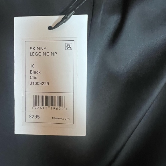 THEORY Black Satin Leggings NWT - Picture 9 of 9